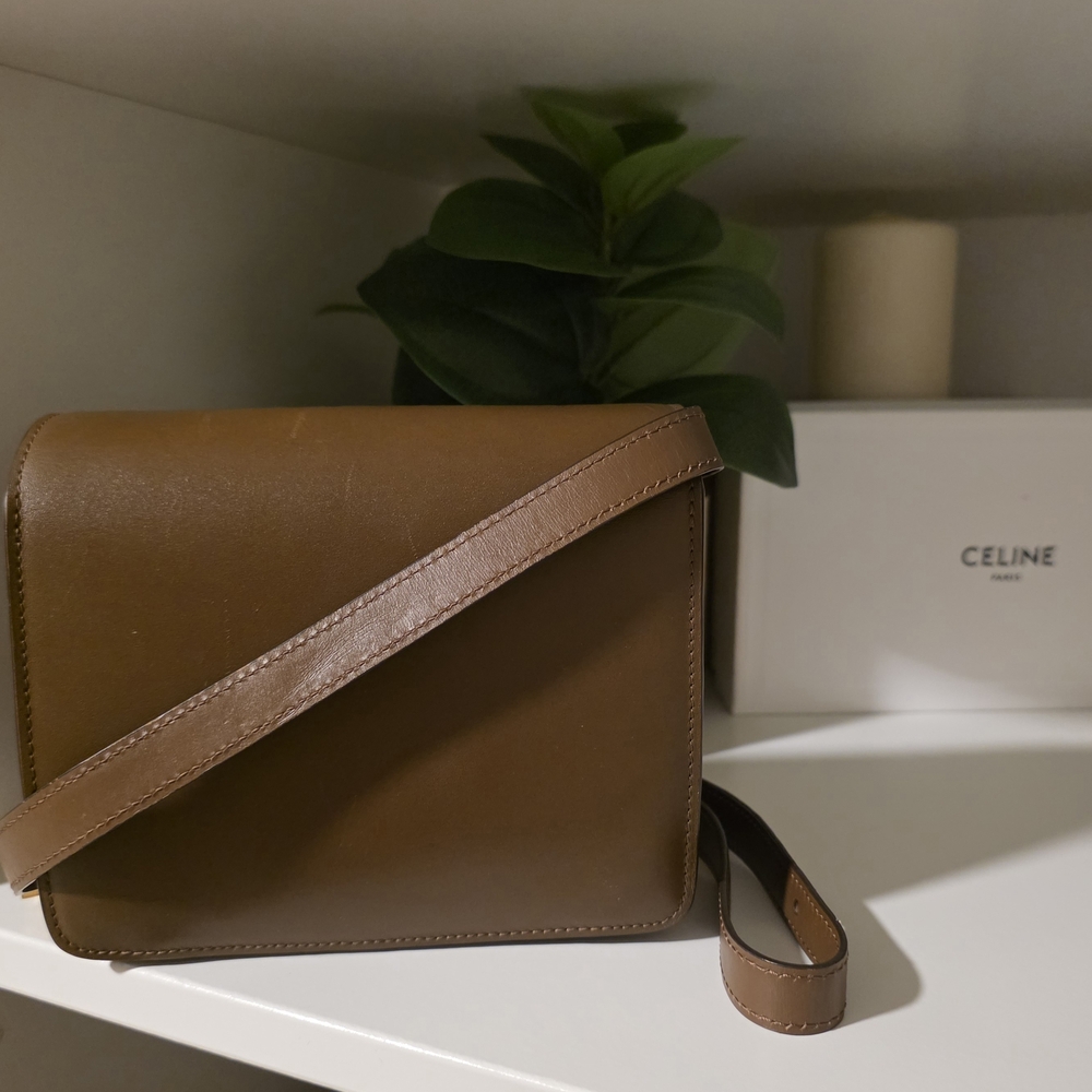 Celine Brown Leather Crossbody Bag - Picture 3 of 6